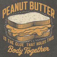 Peanut Butter The Glue That Holds This Body Together Cotton Canvas Backpack