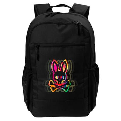 PsychedelicA Bunny Tie Dye Skull And Crossbones Backpack
