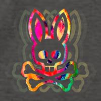 PsychedelicA Bunny Tie Dye Skull And Crossbones Vector Backpack