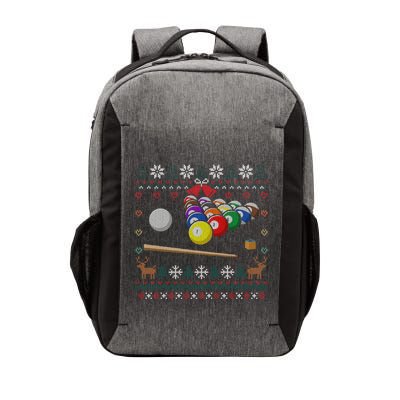 Pool Billiard Ugly Christmas Snooker Player 8 Ball Great Gift Vector Backpack