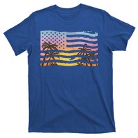 Patriotic Beach Usa Tropical Flag T-Shirt