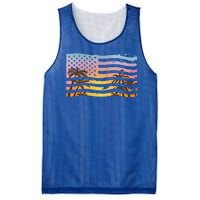 Patriotic Beach Usa Tropical Flag Mesh Reversible Basketball Jersey Tank