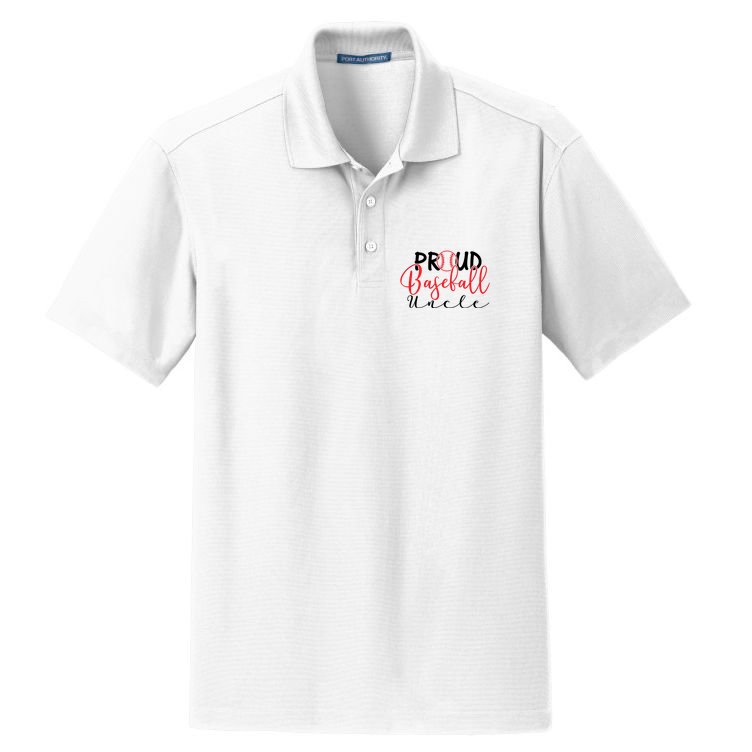 Proud Baseball Uncle For Family Matching Mother's Day Dry Zone Grid Polo