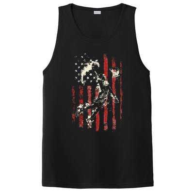 Patriotic Basketball Usa American Flag PosiCharge Competitor Tank