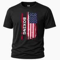 Patriotic Boxing USA Flag Apparel Cooling Performance Crew T-Shirt