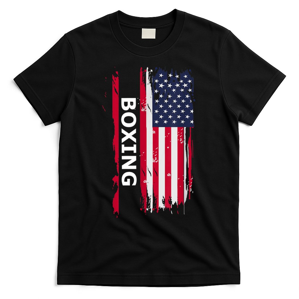 Patriotic Boxing USA Flag Apparel T-Shirt