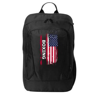 Patriotic Boxing USA Flag Apparel City Backpack