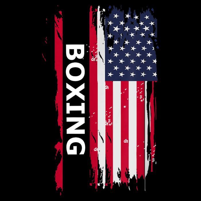 Patriotic Boxing USA Flag Apparel 7-Panel Snapback Hat