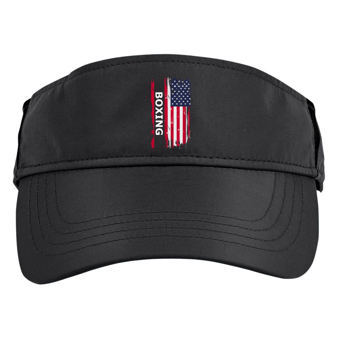 Patriotic Boxing USA Flag Apparel Adult Drive Performance Visor