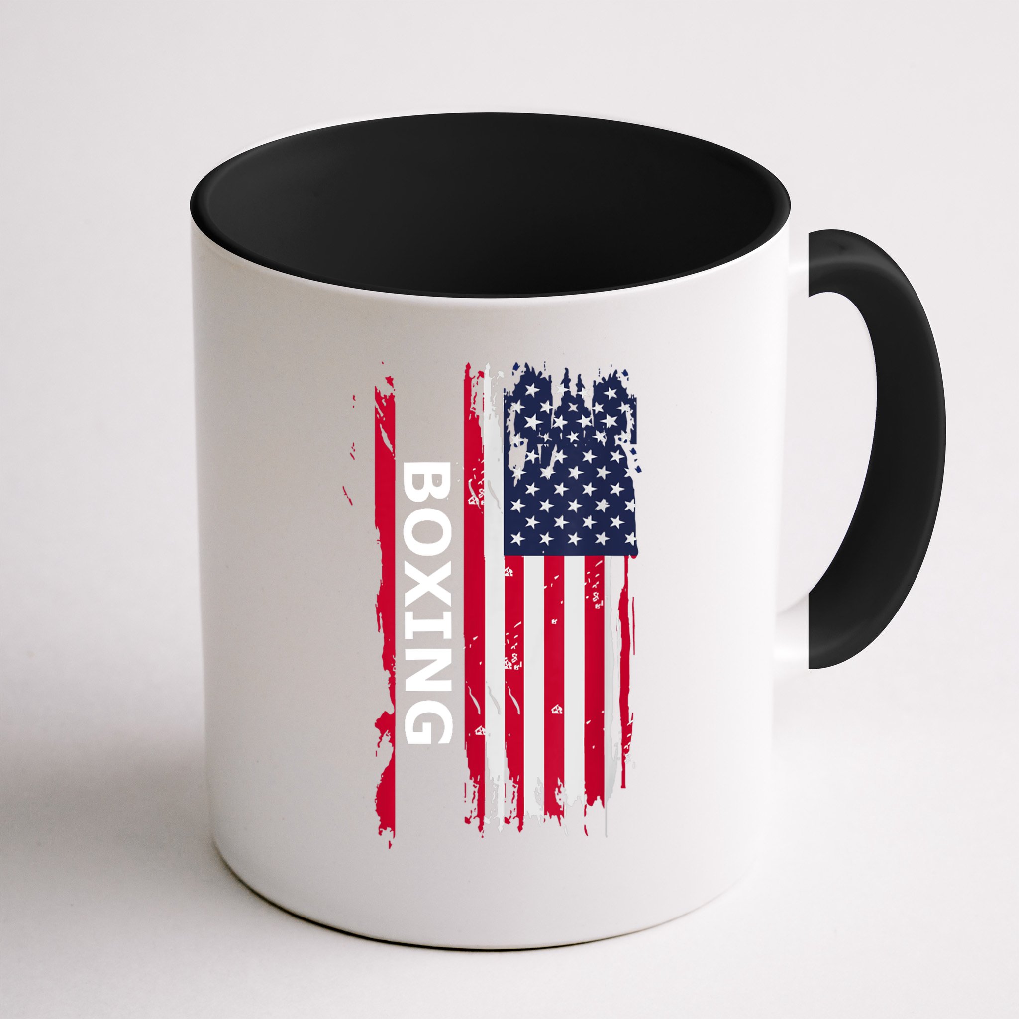 Patriotic Boxing USA Flag Apparel Mug