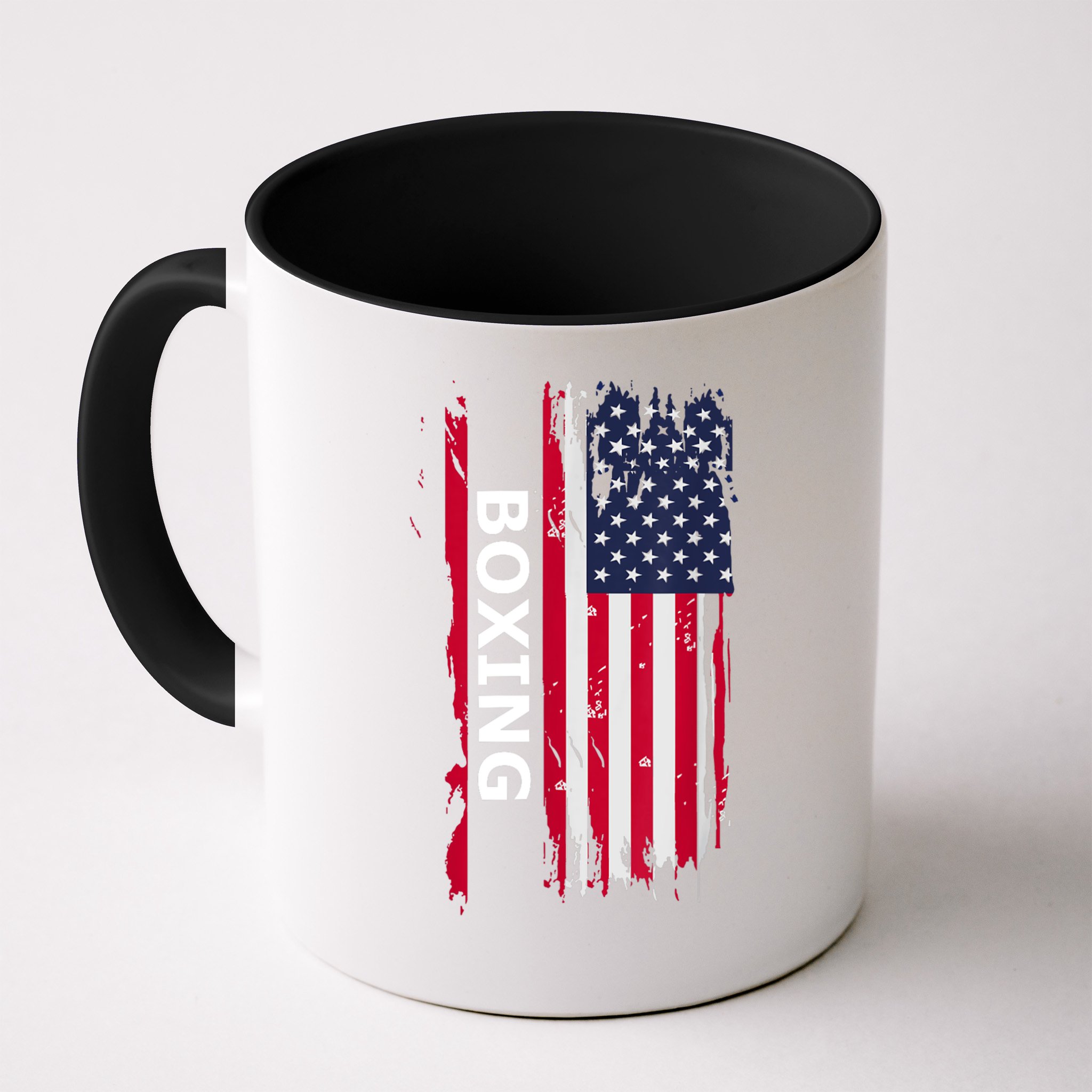 Patriotic Boxing USA Flag Apparel Mug
