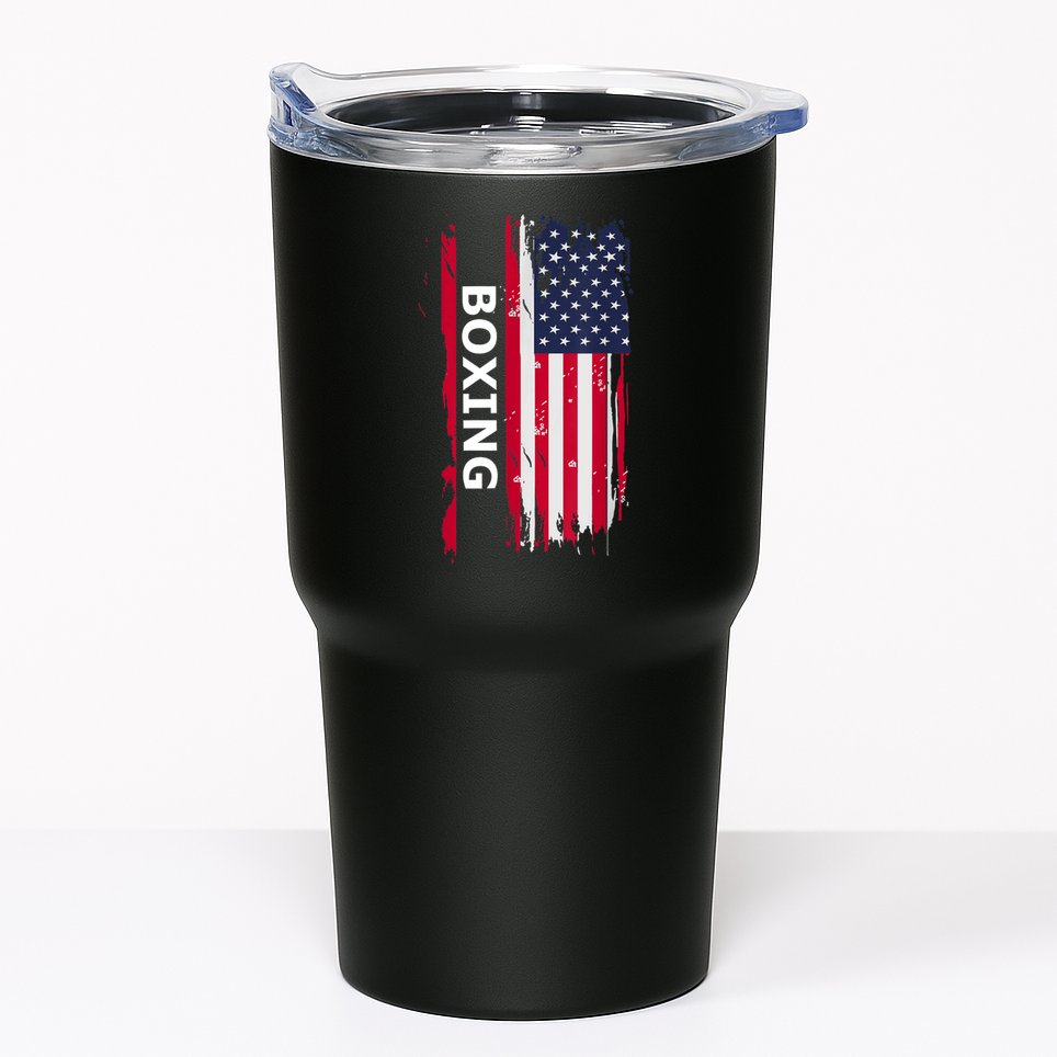 Patriotic Boxing USA Flag Apparel Tumbler