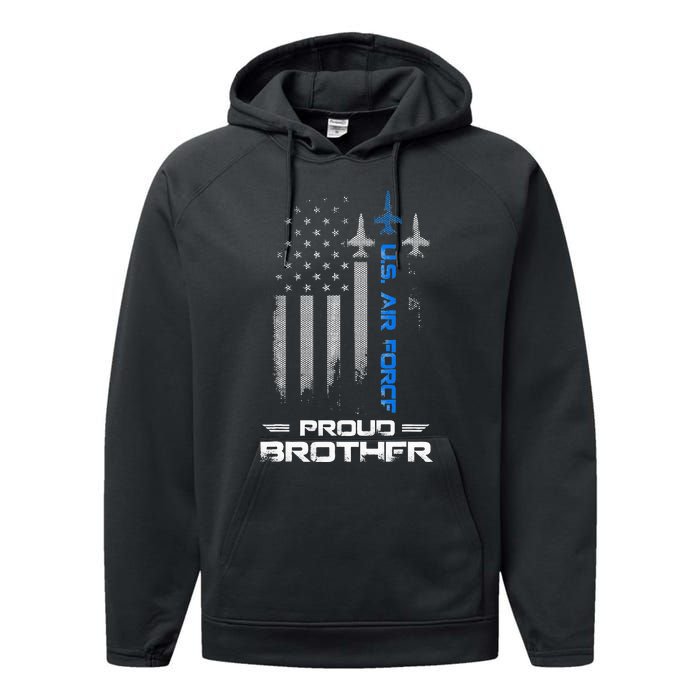 Proud Brother U.S. A.I.R F.O.R.C.E Stars Performance Fleece Hoodie