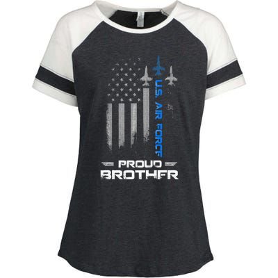 Proud Brother U.S. A.I.R F.O.R.C.E Stars Enza Ladies Jersey Colorblock Tee