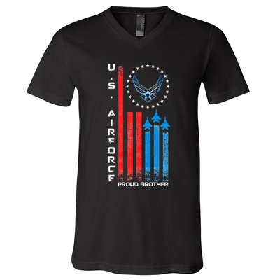 Proud Brother Usa Flag V-Neck T-Shirt