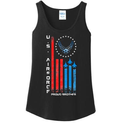 Proud Brother Usa Flag Ladies Essential Tank