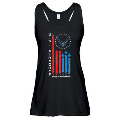 Proud Brother Usa Flag Ladies Essential Flowy Tank