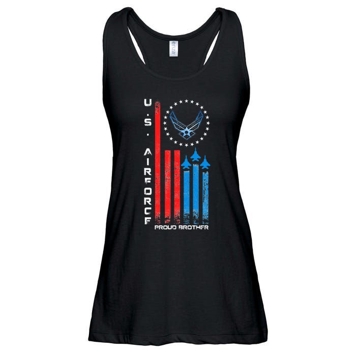 Proud Brother Usa Flag Ladies Essential Flowy Tank