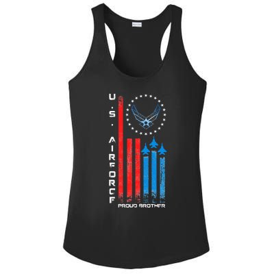 Proud Brother Usa Flag Ladies PosiCharge Competitor Racerback Tank