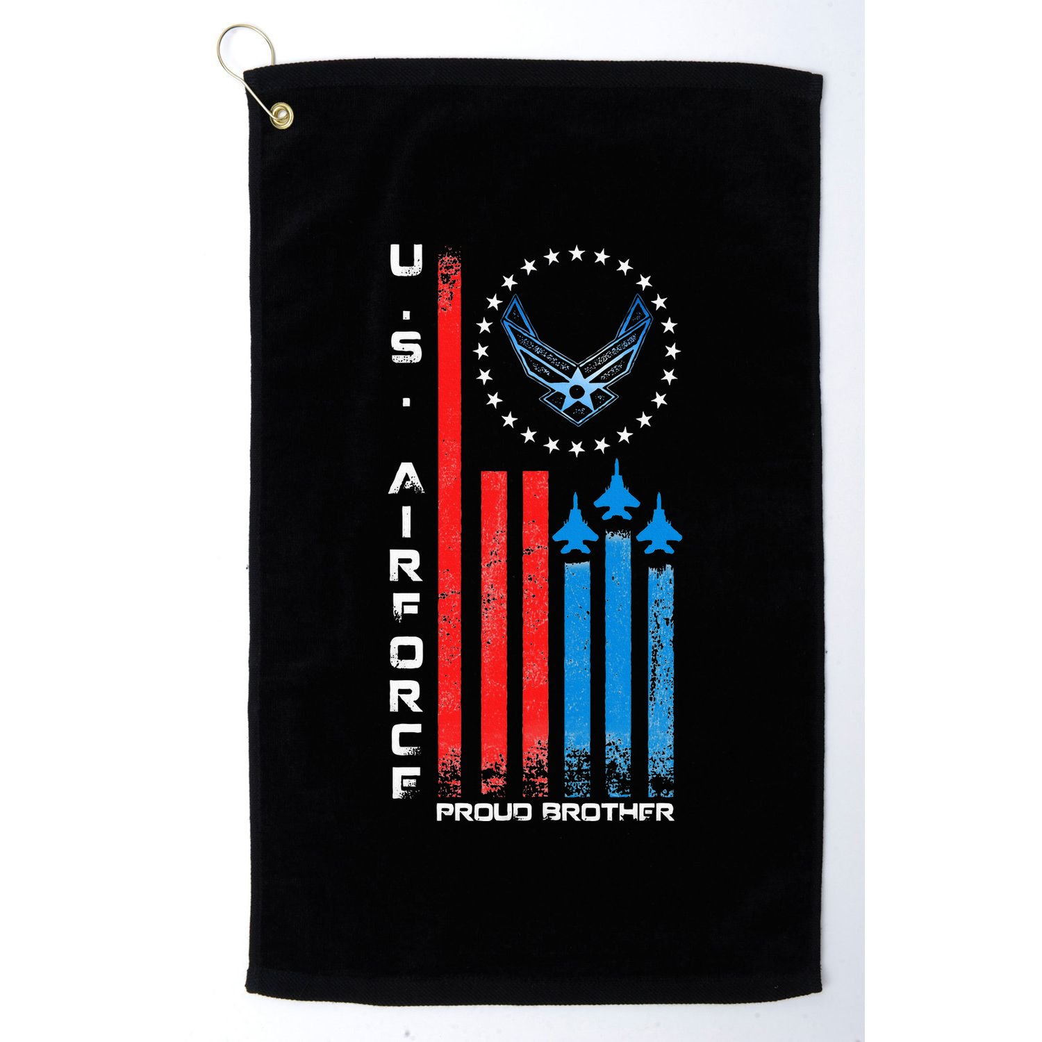 Proud Brother Usa Flag Golf Towel