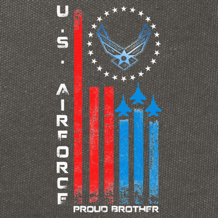Proud Brother Usa Flag Cotton Canvas Backpack