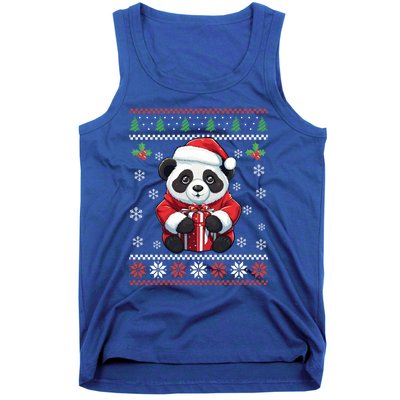 Panda Bear Ugly Christmas Sweater Xmas For Adults Cool Gift Tank Top