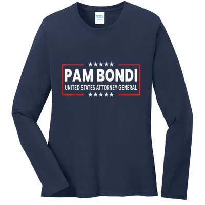 Pam Bondi United States Attorney General Doj Ladies Long Sleeve Shirt