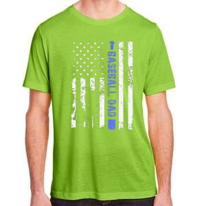 Proud Baseball US Dad American Flag Sports Adult ChromaSoft Performance T-Shirt