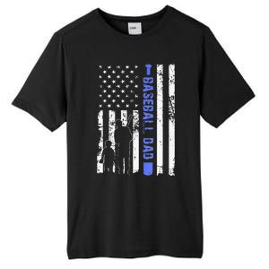 Proud Baseball US Dad American Flag Sports Tall Fusion ChromaSoft Performance T-Shirt