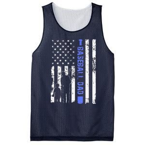 Proud Baseball US Dad American Flag Sports Mesh Reversible Basketball Jersey Tank