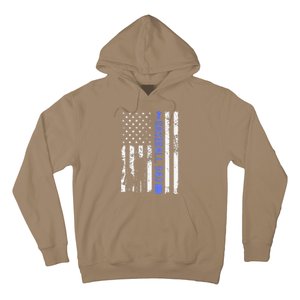 Proud Baseball US Dad American Flag Sports Hoodie