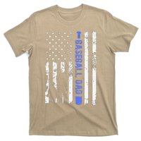 Proud Baseball US Dad American Flag Sports T-Shirt