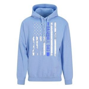 Proud Baseball US Dad American Flag Sports Unisex Surf Hoodie