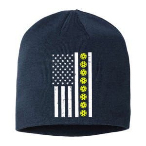 Pickle Ball Us Flag Pickleball Patriotic Boy Sustainable Beanie