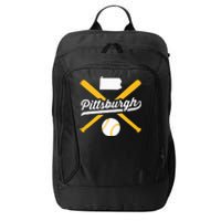 Pittsburgh Baseball Vintage Pennsylvania State Love City Drk City Backpack