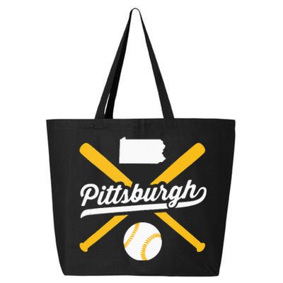 Pittsburgh Baseball Vintage Pennsylvania State Love City Drk 25L Jumbo Tote