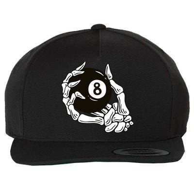 Pool billiards vintage 8 eight ball Wool Snapback Cap