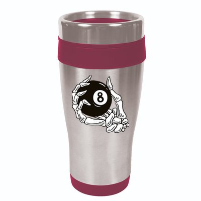 Pool billiards vintage 8 eight ball 16oz Travel Tumbler