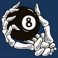 Pool billiards vintage 8 eight ball Tall T-Shirt