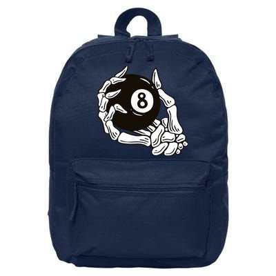 Pool billiards vintage 8 eight ball 16 in Basic Backpack