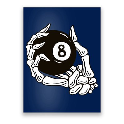 Pool billiards vintage 8 eight ball Poster