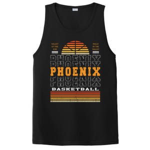 Phoenix Basketball Valley Oop City Arizona Retro Sunset PosiCharge Competitor Tank