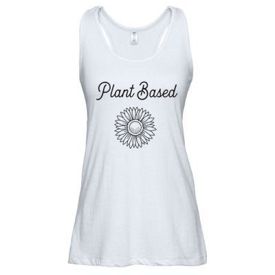 Plant Based Vegan And Vegetarian Diet Themed Ladies Essential Flowy Tank