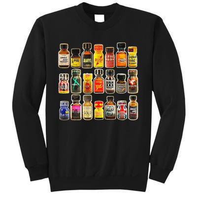 Poppers Bottles Vintage Gay Rush Jungle Juice Amyl Inhaler Sweatshirt