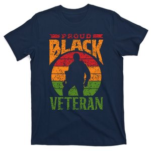 Proud Black Veteran Soldier African American Military Us Usa T-Shirt