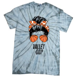 Phoenix Basketball Valley Oop Messy Bun Sun Basketball Fan Tie-Dye T-Shirt