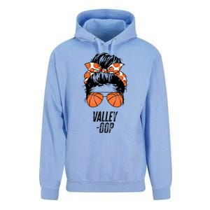 Phoenix Basketball Valley Oop Messy Bun Sun Basketball Fan Unisex Surf Hoodie