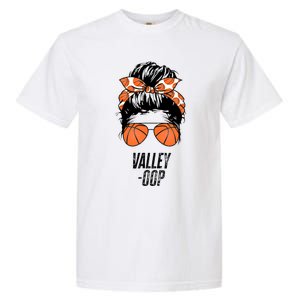 Phoenix Basketball Valley Oop Messy Bun Sun Basketball Fan Garment-Dyed Heavyweight T-Shirt