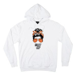 Phoenix Basketball Valley Oop Messy Bun Sun Basketball Fan Hoodie