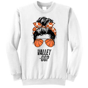 Phoenix Basketball Valley Oop Messy Bun Sun Basketball Fan Sweatshirt